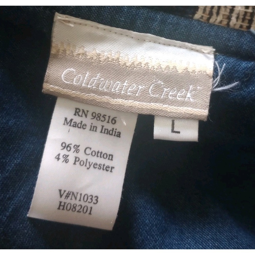 Coldwater Creek Tapestry Jacket American Flag Art To Wear Patriotic Size Large - Picture 3 of 4